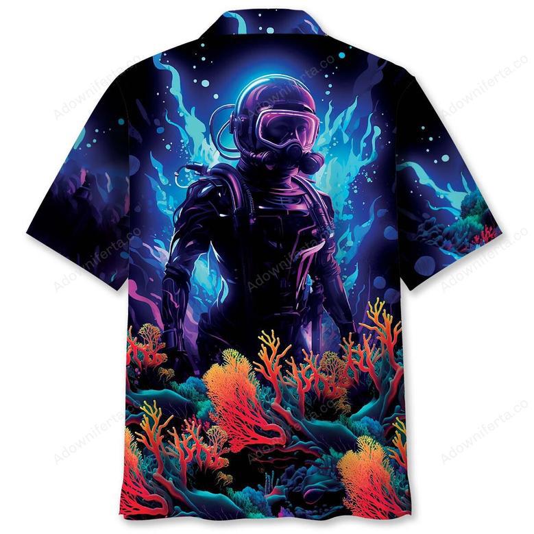 Scuba Diving Art Hawaiian Shirt