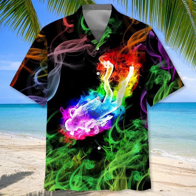 Scuba Diving Colorful Hawaiian Shirt