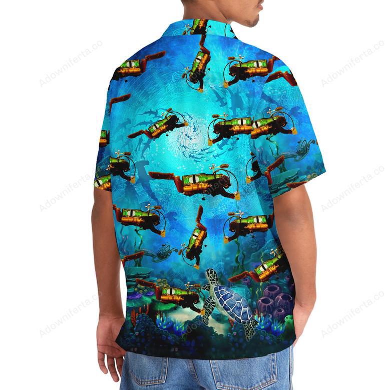 Scuba Diving Creature Hawaiian Shirt