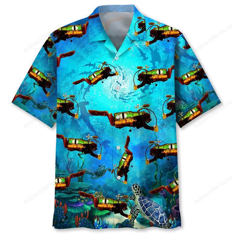 Scuba Diving Creature Hawaiian Shirt