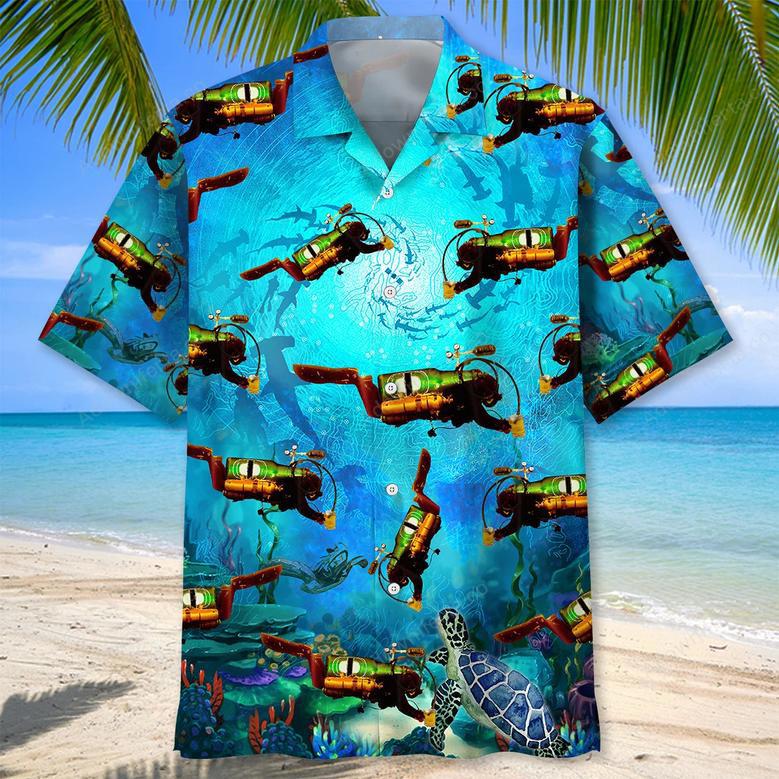 Scuba Diving Creature Hawaiian Shirt