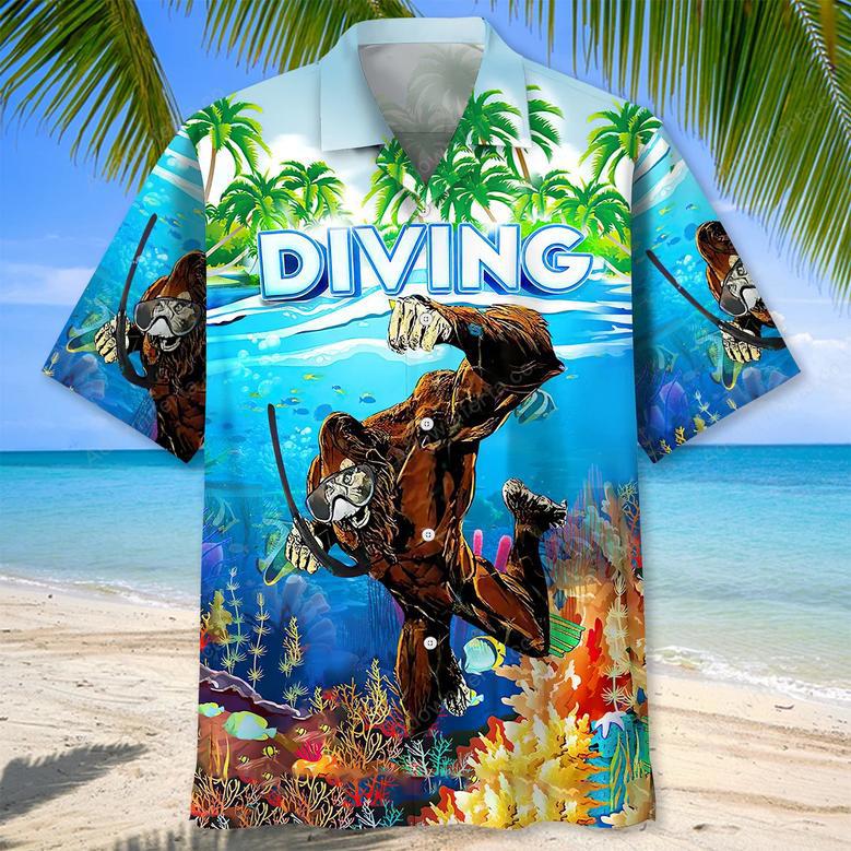 Scuba Diving Diving Hawaiian Shirt