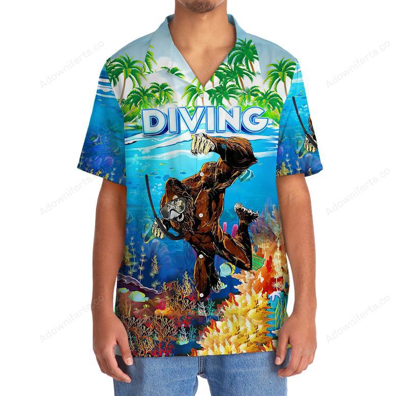 Scuba Diving Diving Hawaiian Shirt