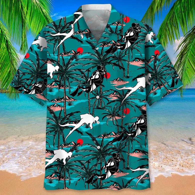 Scuba Diving Vintage Hawaiian Shirt