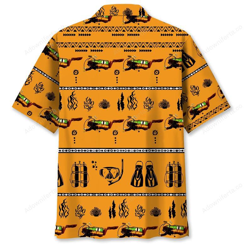 Scuba Diving Vintage Tool Hawaiian Shirt