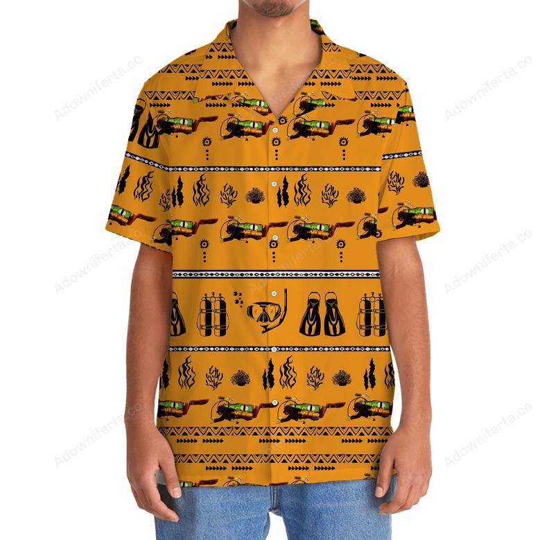 Scuba Diving Vintage Tool Hawaiian Shirt