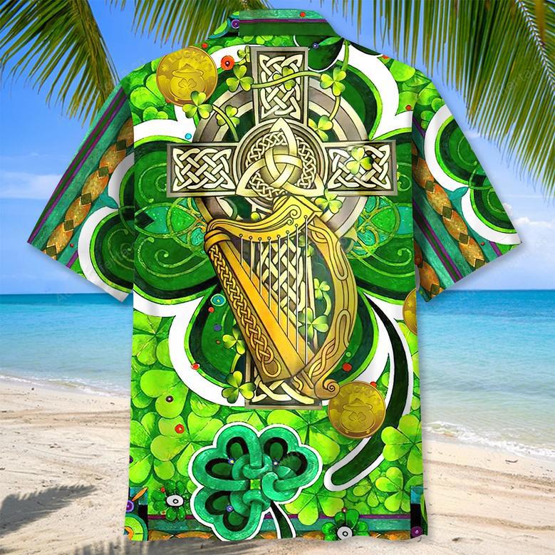 Shamrock Green Irish St.Patrick Day Hawaiian Shirt