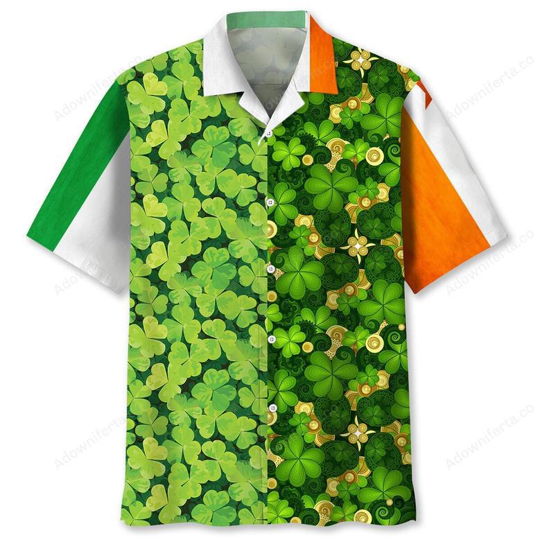 Shamrock Irish St.Patrick Day Hawaiian Shirt