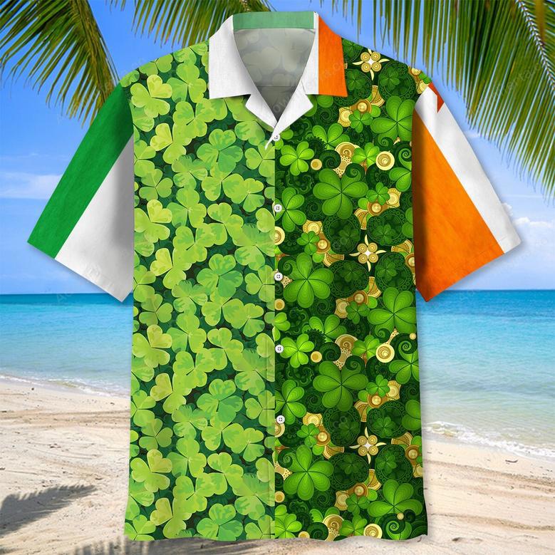 Shamrock Irish St.Patrick Day Hawaiian Shirt