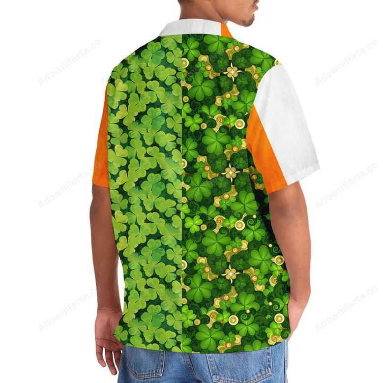 Shamrock Irish St.Patrick Day Hawaiian Shirt