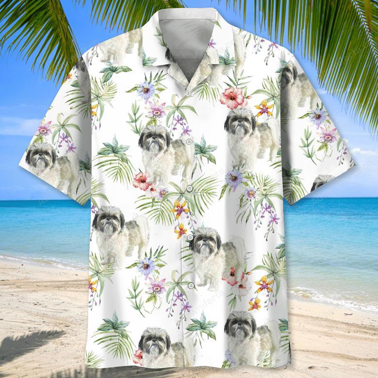 Shih Tzu Tropical Hawaiian Shirt