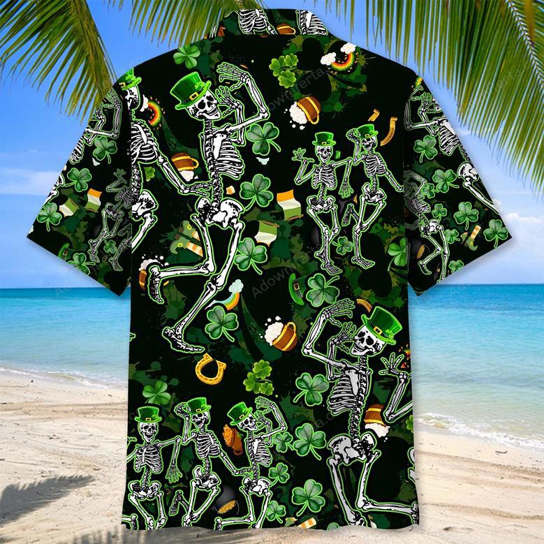 Skeleton Irish St.Patrick Day Hawaiian Shirt