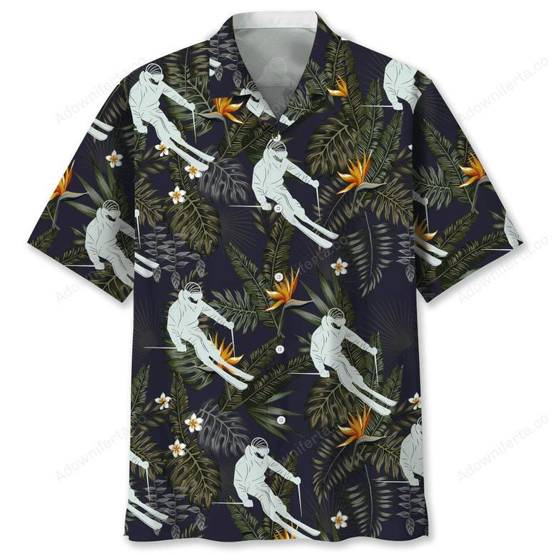 Skiing Hawaiian Nature Hawaiian Shirt