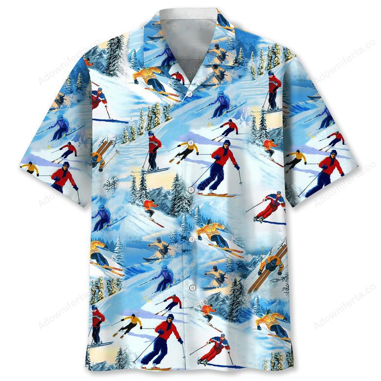 Skiing Land Hawaiian Shirt