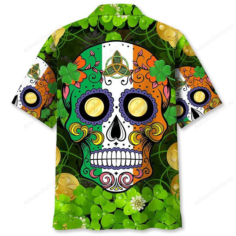 Skull Irish St.Patrick Day Hawaiian Shirt