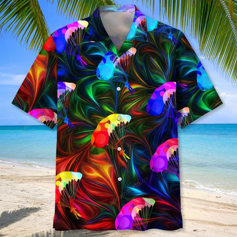 Skydiving Color Hawaiian Shirt