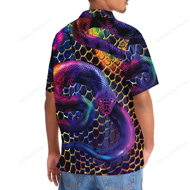 Snake Neon Hawaiian Shirt