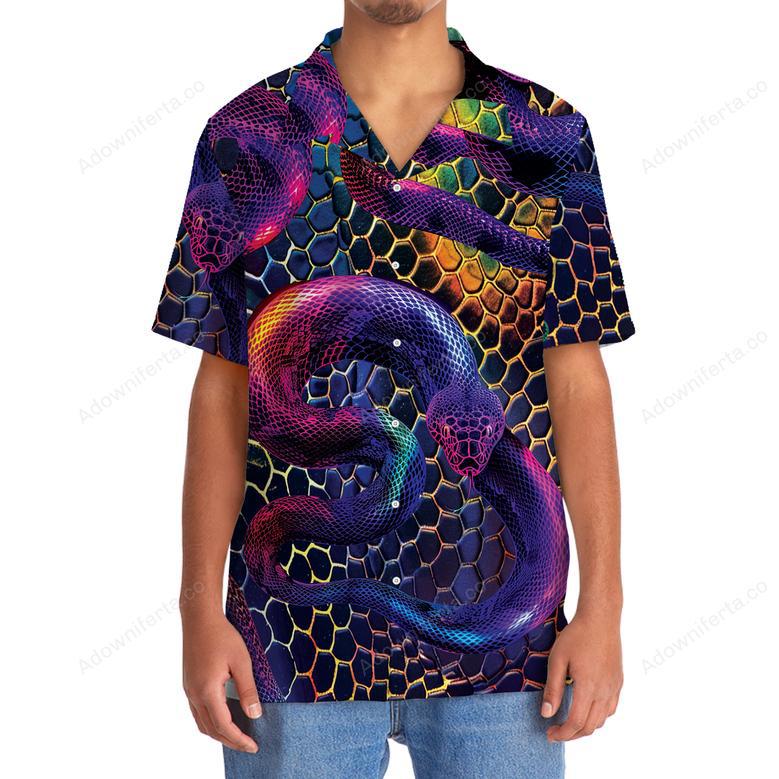 Snake Neon Hawaiian Shirt