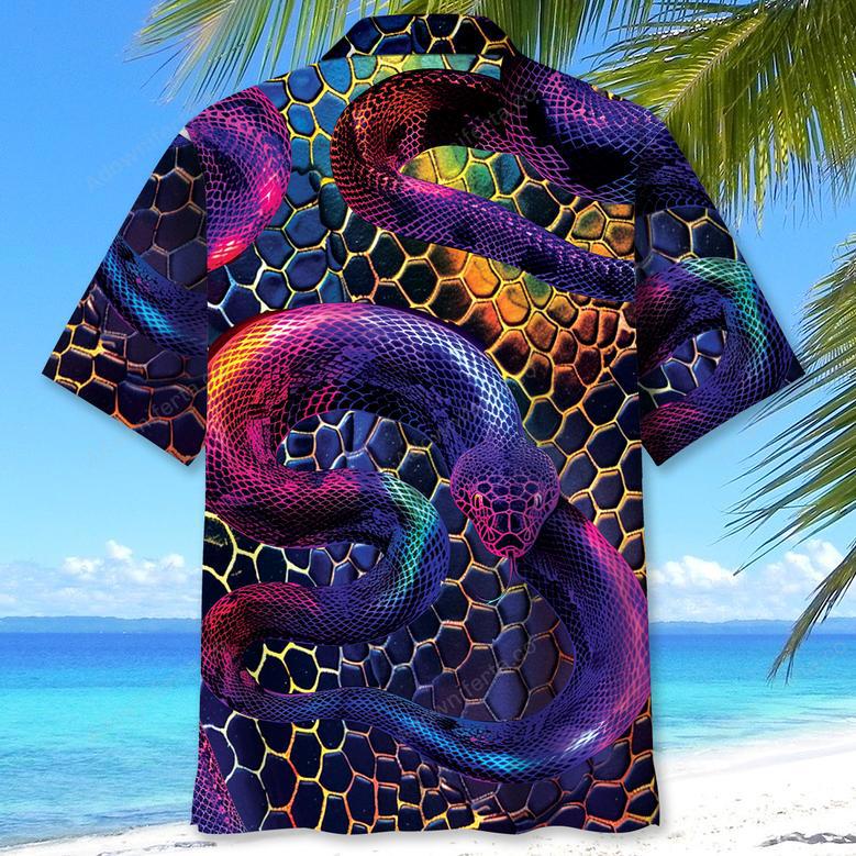 Snake Neon Hawaiian Shirt