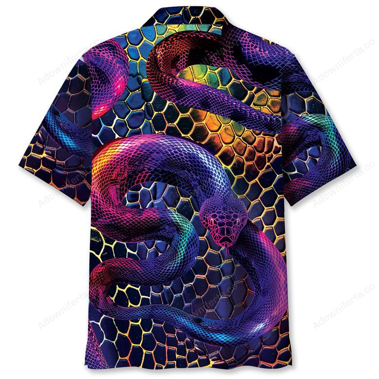 Snake Neon Hawaiian Shirt