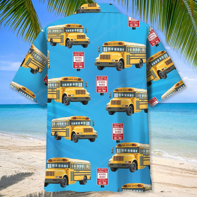 Stop School Bus Hawaiian Shirt