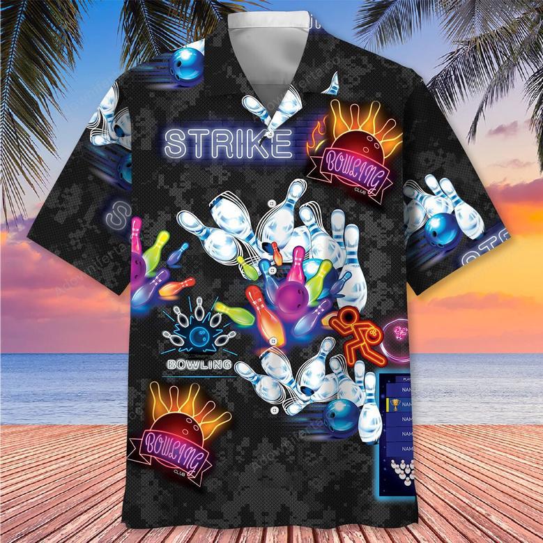 Strike Bowling Hawaiian Shirt