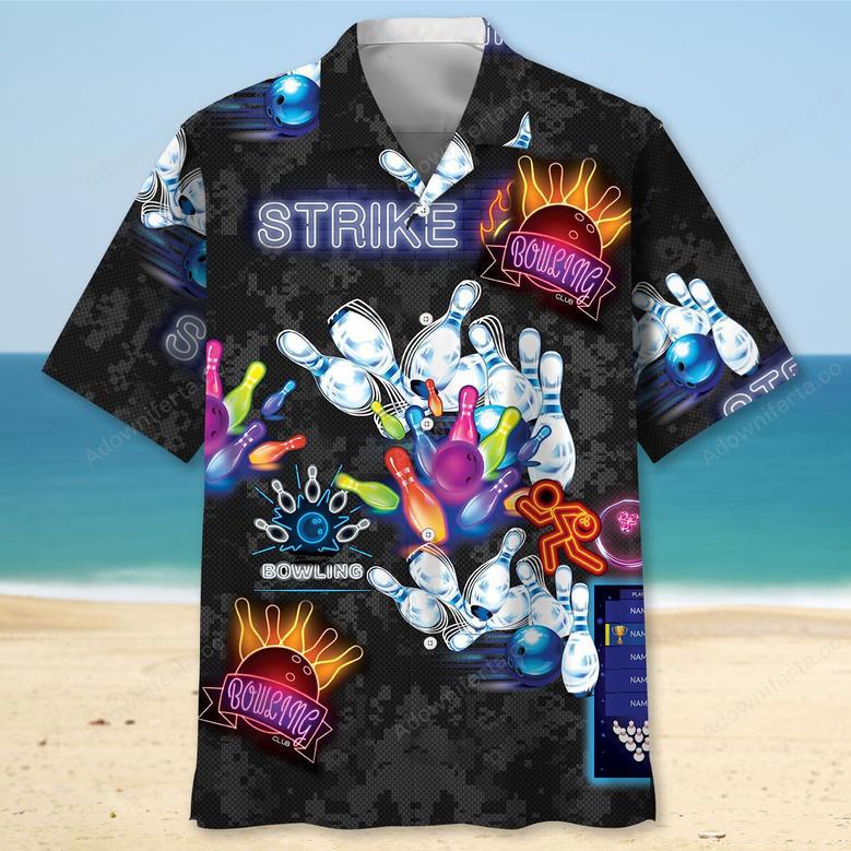 Strike Bowling Hawaiian Shirt