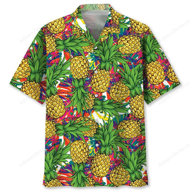 Summer Pineapple Hawaiian Shirt Men