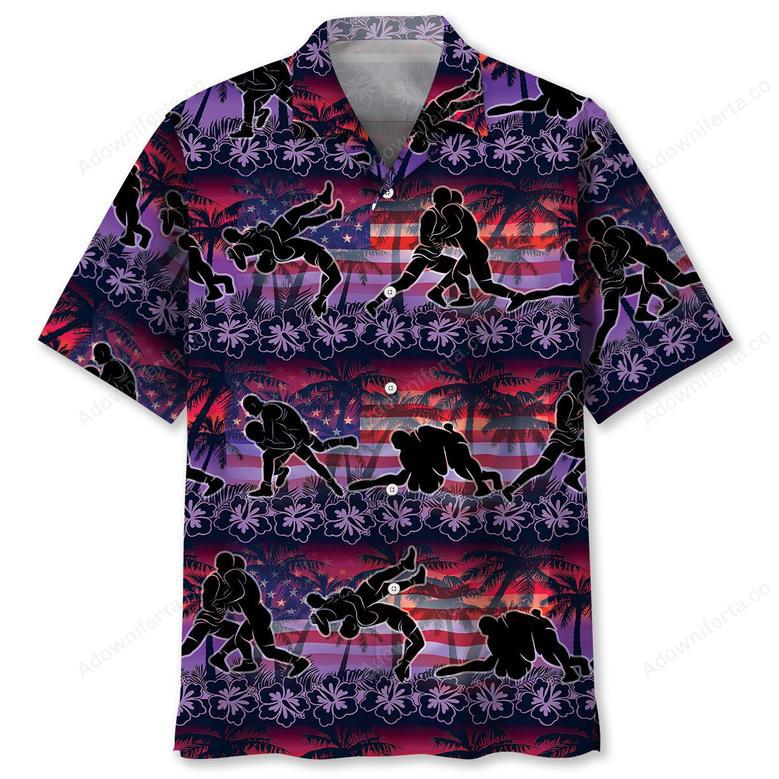 Sunset Wrestling Hawaiian Shirt