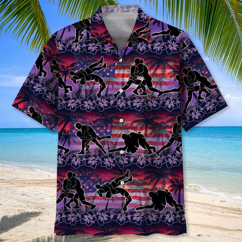 Sunset Wrestling Hawaiian Shirt