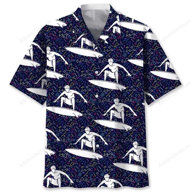 Surfing Color Hawaiian Shirt