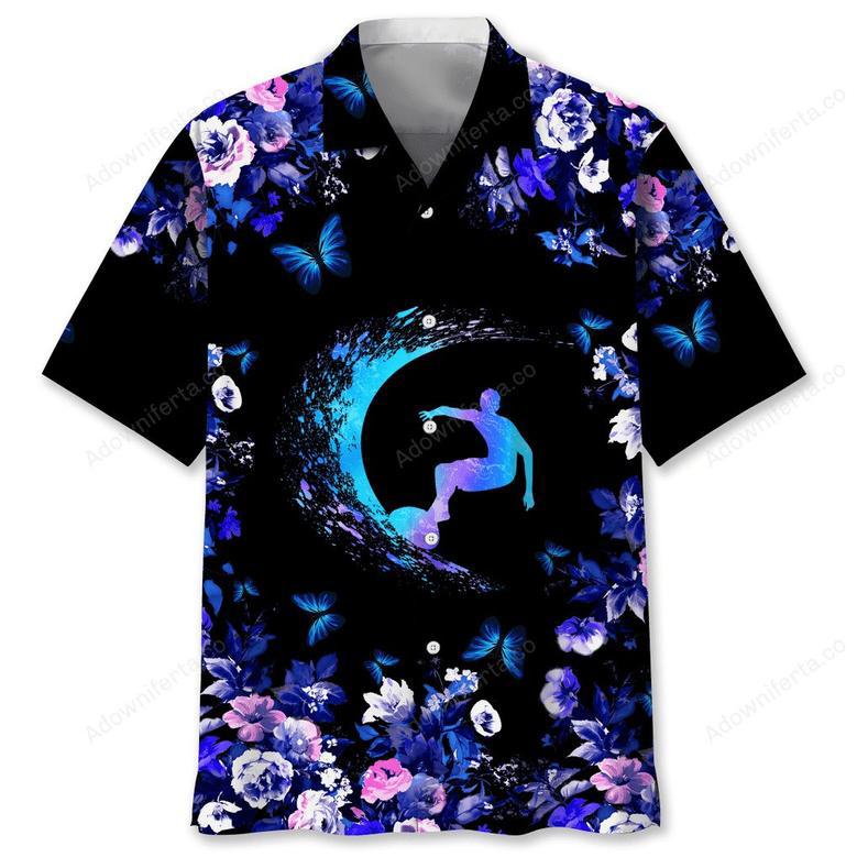 Surfing Hawaiian Nature Hawaiian Shirt