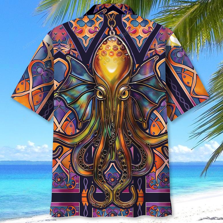 Temple Of Octopus Art Hawaiian Shirt