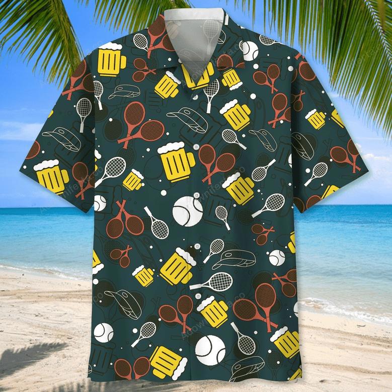 Tennis Beer Hawaiian Shirt