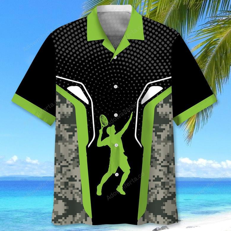 Tennis Green Hawaiian Shirt