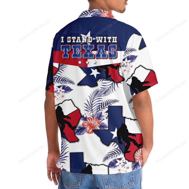 Texas Bigfoot Hawaiian Shirt