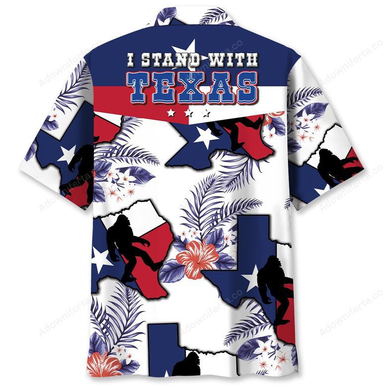 Texas Bigfoot Hawaiian Shirt