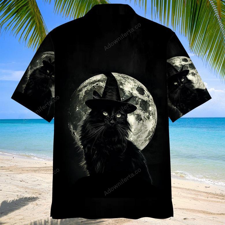 The Black Cat Night Hawaiian Shirt