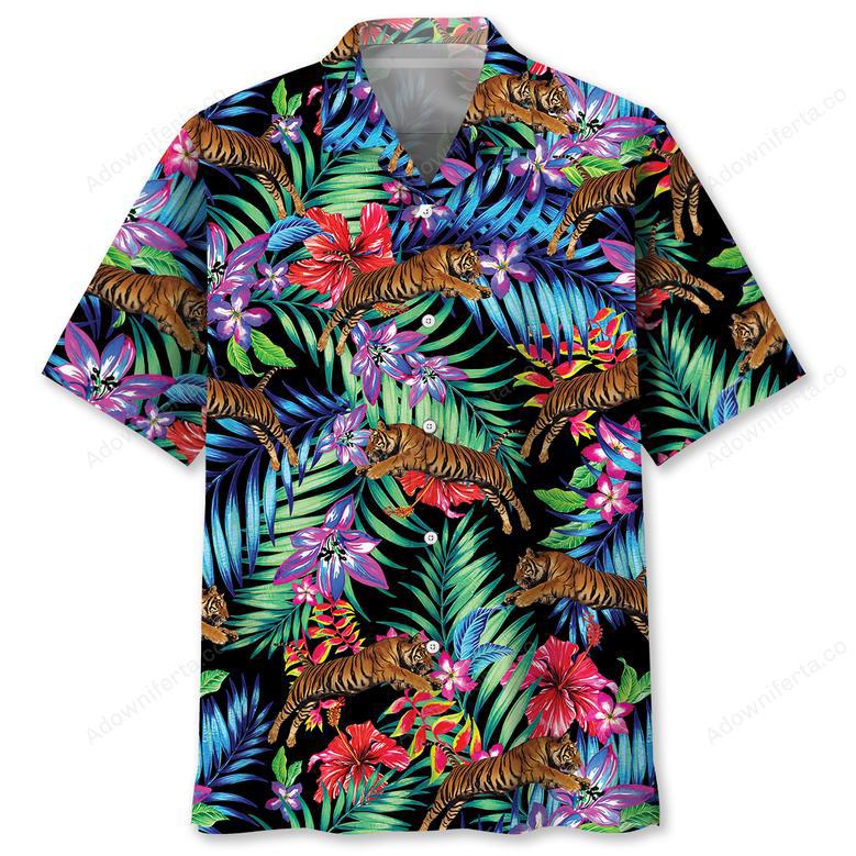 Tiger Tropical Hawaiian Shirt