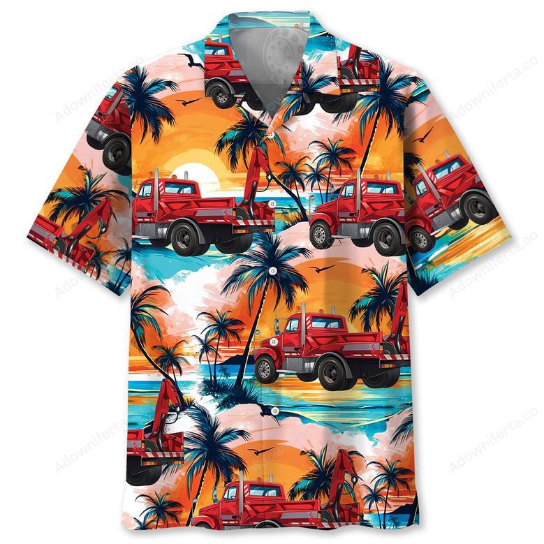 Tow Truck Operator Car Hawaiian Shirt