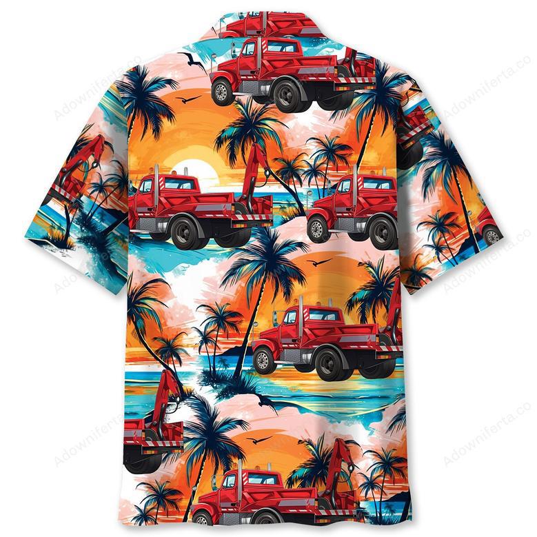 Tow Truck Operator Car Hawaiian Shirt