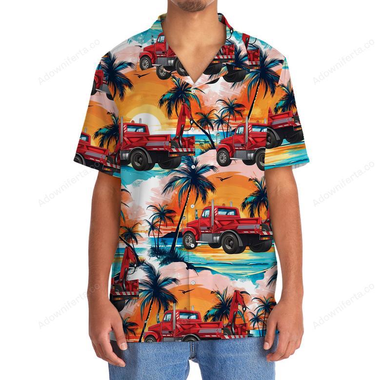 Tow Truck Operator Car Hawaiian Shirt