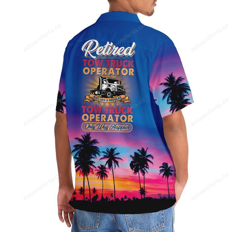 Tow Truck Retired Hawaiian Shirt