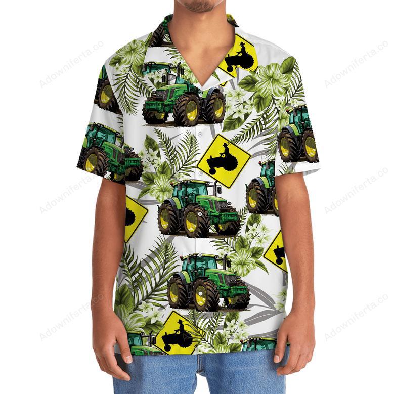 Tractor Crossing Hawaiian Shirt