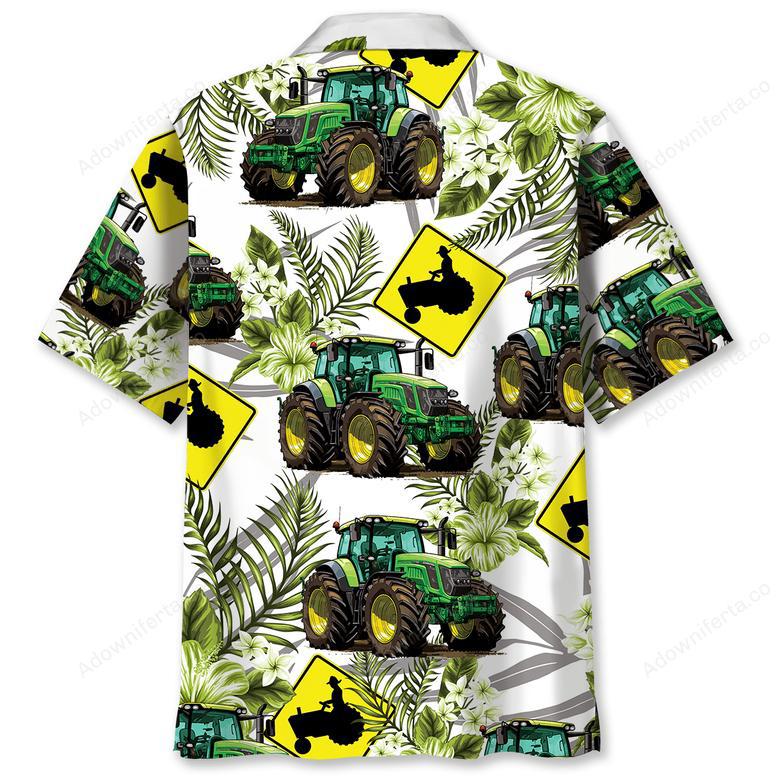 Tractor Crossing Hawaiian Shirt