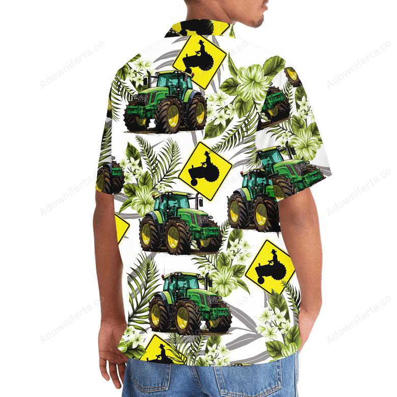 Tractor Crossing Hawaiian Shirt