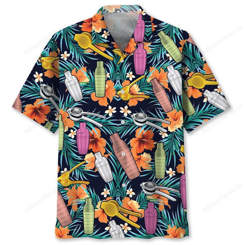 Tropical Bartender Set Hawaiian Shirt