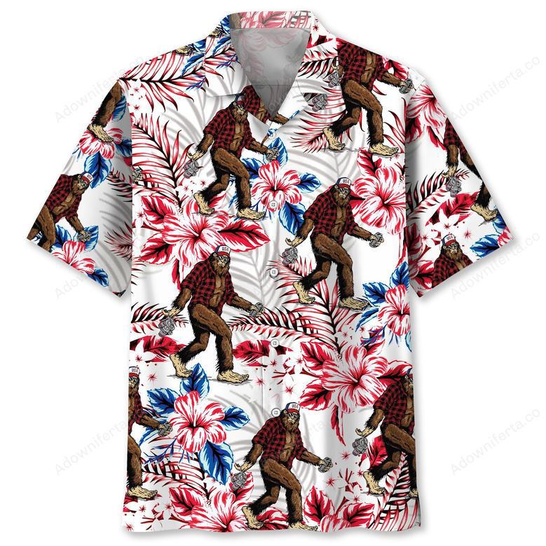 Tropical Bigfoot Hawaiian Shirt