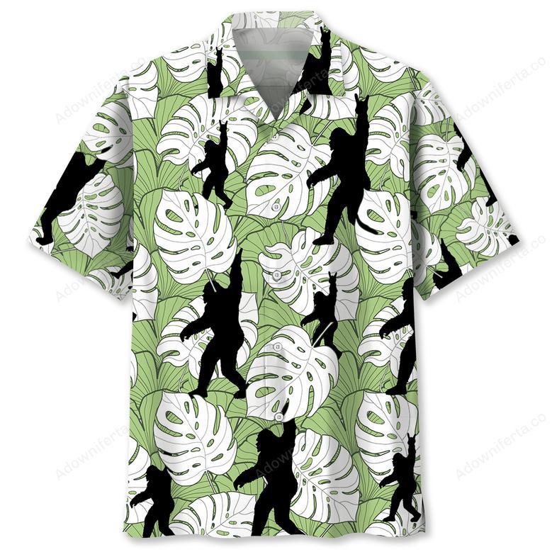 Tropical Bigfoot Hawaiian Shirt