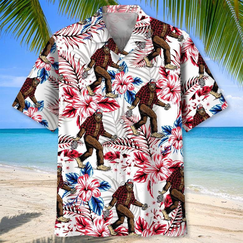 Tropical Bigfoot Hawaiian Shirt